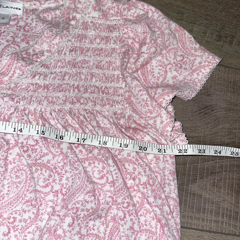 Miss Elaine Pink Paisley Top - Picture 8 of 9